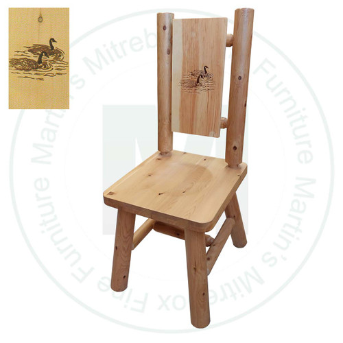 Hinterland Branded Loon Back Log Side Chair.