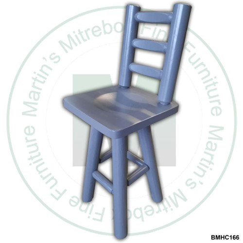 Hinterland Log Solid Ladder Back 24'' Bar Stool.