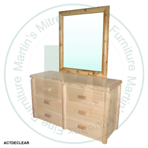 Hinterland 6 Drawer Log Dresser With Mirror.
