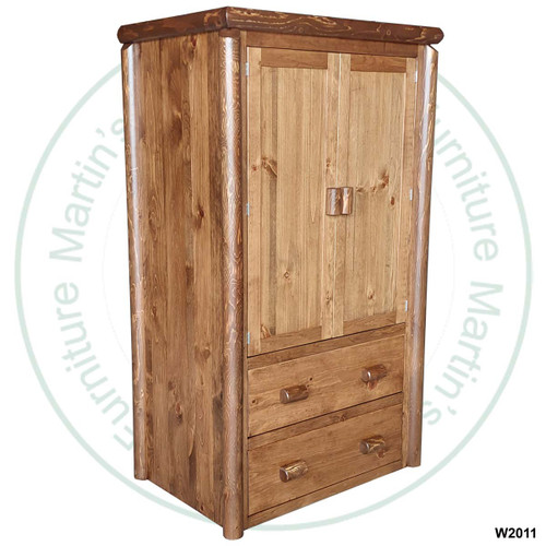 Hinterland 2 Drawer Log Wardrobe.