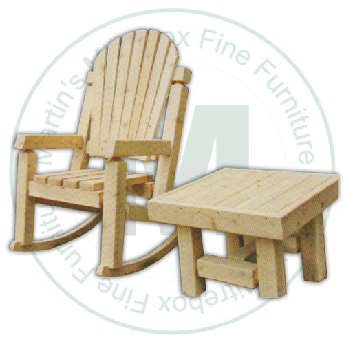 Cedar Creek Square White Cedar Muskoka Rocker
