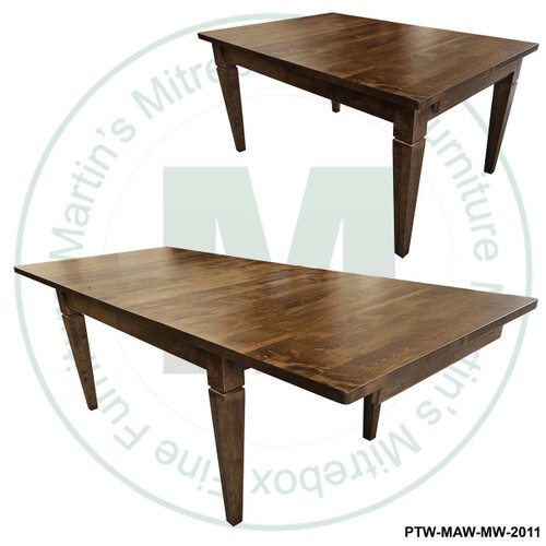 Maple Elmira Harvest 1.25'' Table Top 48''D x 84''W x 30''H With 3 - 12'' Leaves