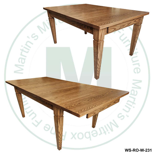 Wormy Maple Elmira Harvest 1.25'' Table Top 48''D x 96''W x 30''H With 2 - 12'' Leaves