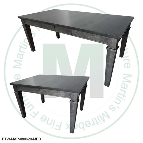 Maple Arizona Extension Harvest Table 54''D x 54''W x 30''H With 2 - 12'' Leaves