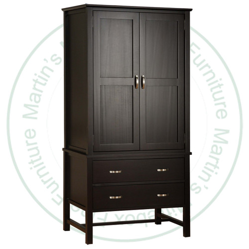 Maple Brooklyn 2 Piece Armoire 26''D x 37''W x 77''H