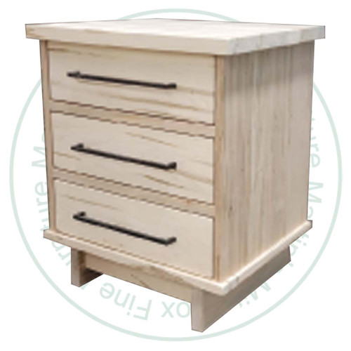 Pine Epic 3 Drawer Nightstand