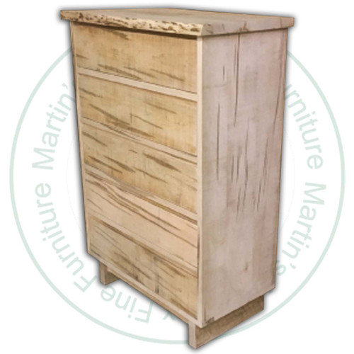 Wormy Maple Modelli 5 Drawer Chest