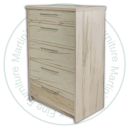 Wormy Maple Welbeck 5 Drawer Chest