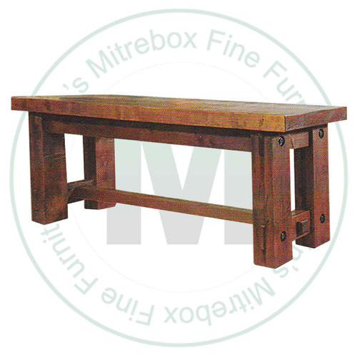 Maple Timber 60'' Wide Backless Bench