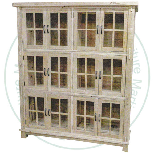Oak Timber 12 Door Wall 3 Piece Cabinet