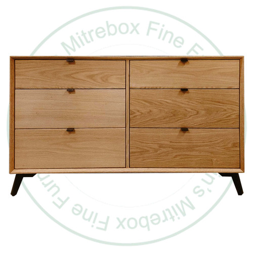 Oak Venice 6 Drawer Dresser