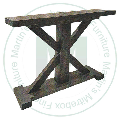 Wormy Maple Timber Brace Sofa Table