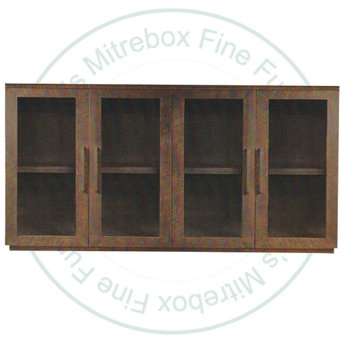 Maple Bristol 4 Glass Door Sideboard