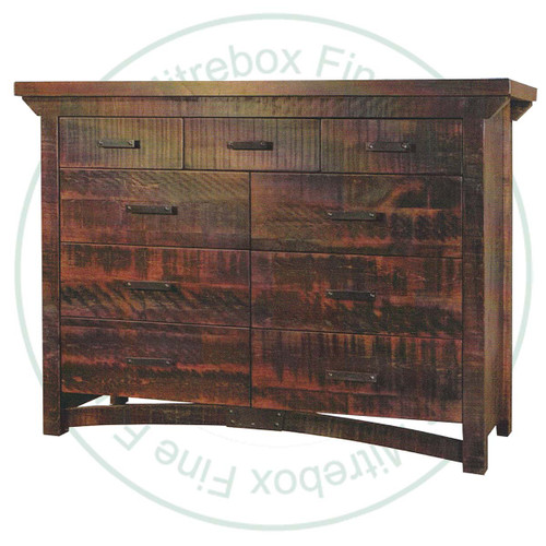 Oak Rustic Carlisle 9 Drawer Dresser