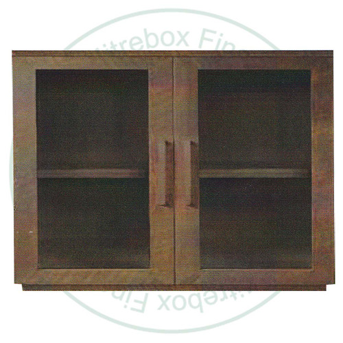 Oak Bristol 2 Glass Door Sideboard