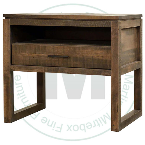 Oak Tempas 1 Drawer Nightstand