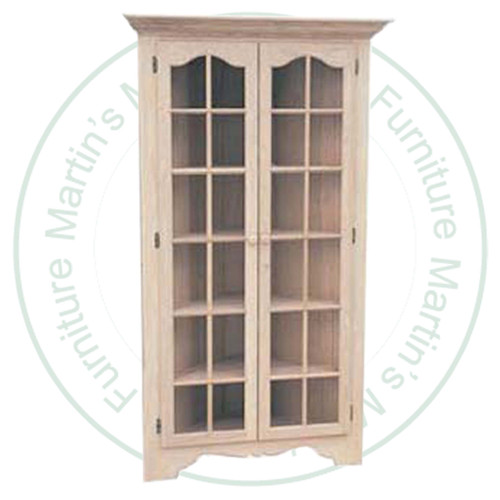 Pine Green Gables Corner Hutch And Buffet  40'' Wide x 77'' High x 18'' Deep