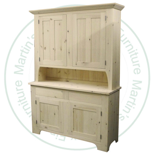 Pine Rustic Hutch And Buffet 56'' Wide x 81'' High x 19'' Deep