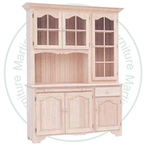 Maple Angel Cake Hutch And Buffet 60'' Wide x 82'' High x 18'' Deep