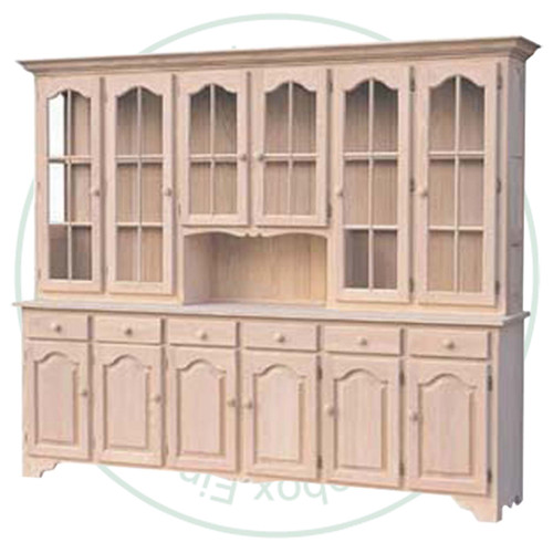 Pine Apple Pie Hutch And Buffet 91'' Wide x 80'' High x 18'' Deep