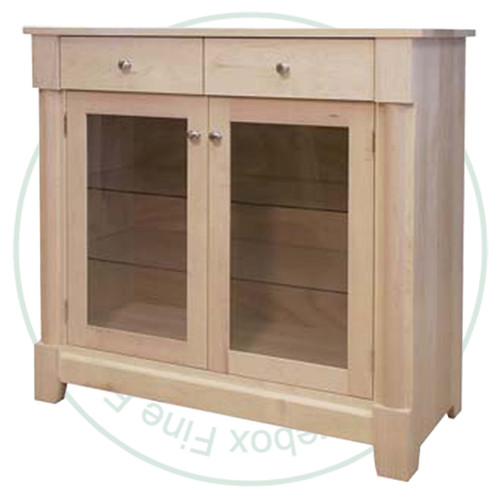 Pine Hudson Curio Unit 45'' Wide x 42'' High x 19'' Deep
