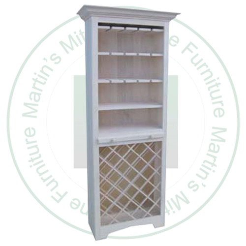 Pine Northern Lights Wine Server 27'' Wide x 78'' High x 14'' Deep