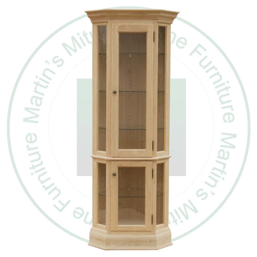 Oak Heritage Curio 28'' Wide x 79'' High x 17'' Deep