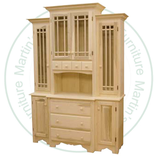 Maple Westminster Hutch And Buffet 60'' Wide x 84'' High x 18'' Deep
