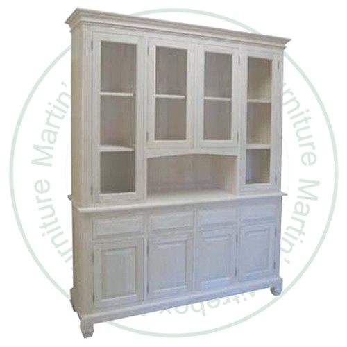 Pine Florentine Hutch And Buffet. 72'' Wide x 83'' High x 18'' Deep