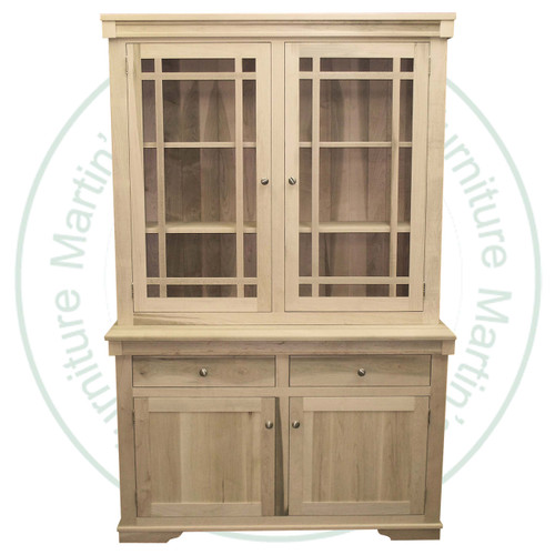 Oak Madrid Hutch & Buffet 52'' Wide x 80'' High x 18'' Deep