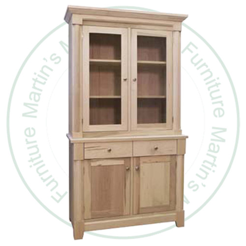 Wormy Maple Hudson Hutch And Buffet 44'' Wide x 81'' High x 19'' Deep