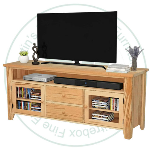 Pine Dakota Entertainment Unit. Entertainment Centre Dimensions 19'' Deep x 72'' Wide x 30'' High. Entertainment Unit Has 2 Drawers 2 Doors and 2 Adjustable Shelves. ( Texture : Saw marks. Hardware : Wood Knobs. )
