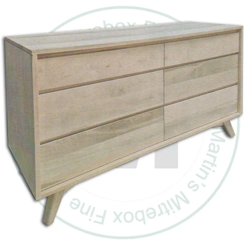 Maple Hygge 6 Drawer Dresser