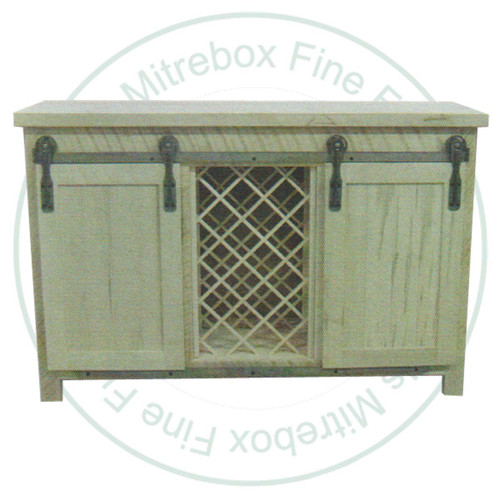 Wormy Maple Rocklyn 2 Door Winerack Sideboard