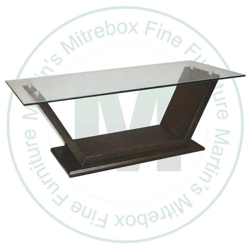 Oak Thornloe Glass Top Coffee Table