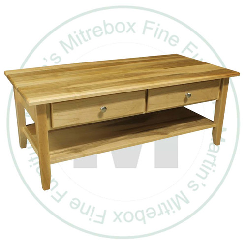 Oak Kennaway 2 Drawer Shelf Coffee Table