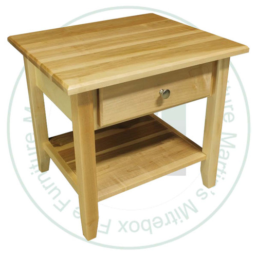 Oak Kennaway 1 Drawer Shelf End Table