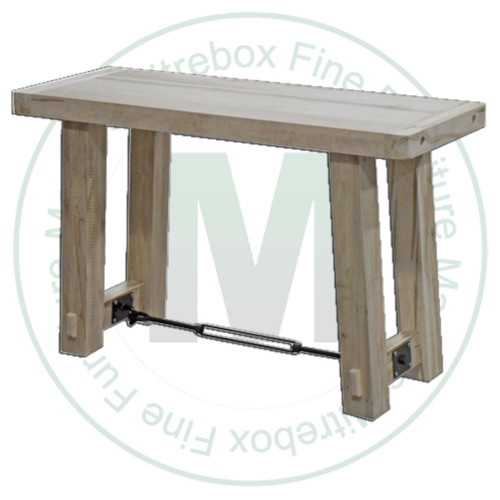 Pine Yukon Turnbuckle Sofa Table 18''D x 48''W x 30''H