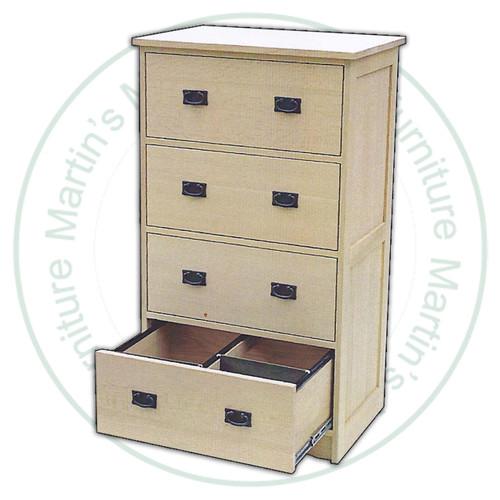 Maple Mission Lateral Filing Cabinet 32''W x 60''H x 21''D With 4 Drawers