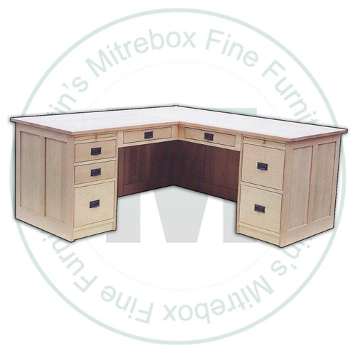 Maple Mission L Shaped Office Desk