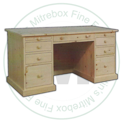 Pine Cottage 7 Drawer Computer Desk
