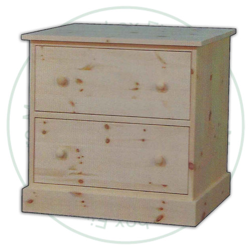Pine Cottage Lateral Filing Cabinet 32''W x 30''H x 21''D With 2 Drawers