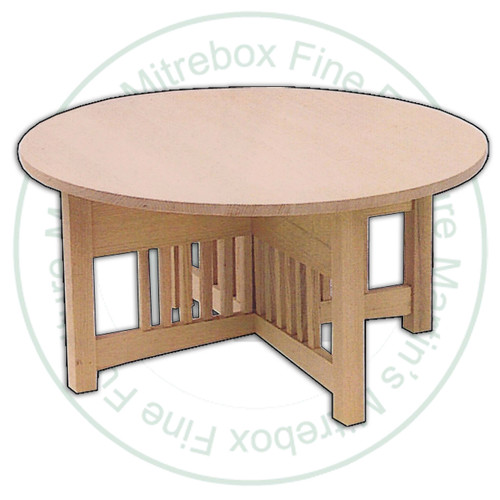 Pine Mission Round Coffee Table