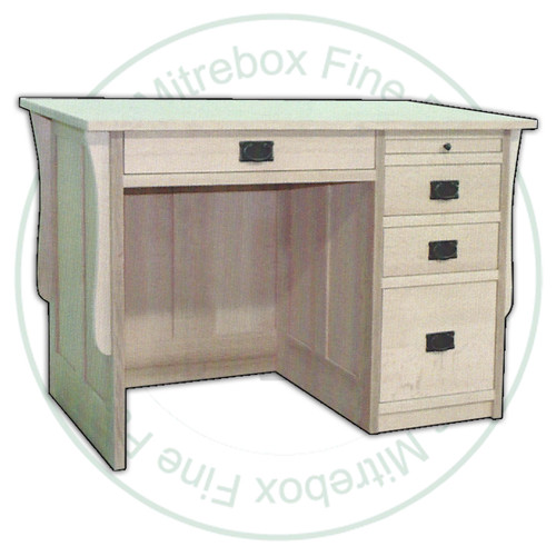Oak Mission 4 Drawer Student Desk