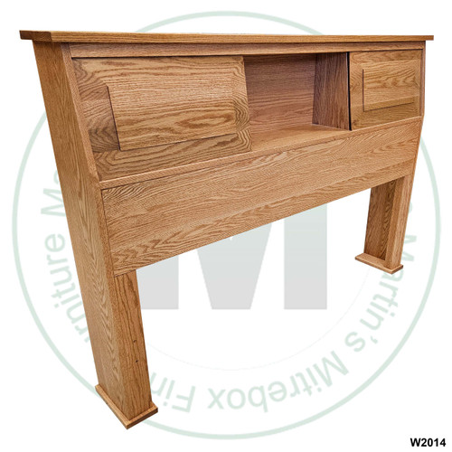 Oak Double Bookcase Headboards ( Basic ) 45'' Headboard