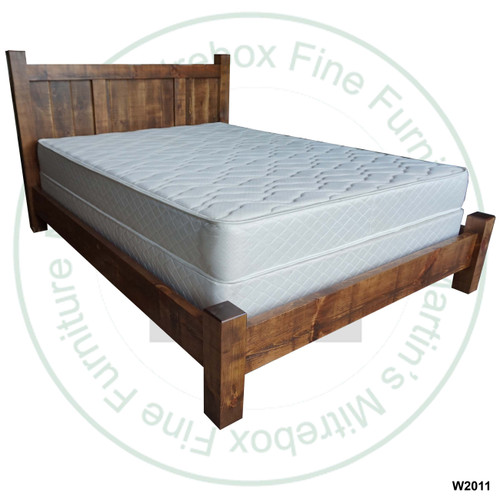 Pine Frontier Queen Panel Bed Headboard 56'' With Wrap Around Footboard