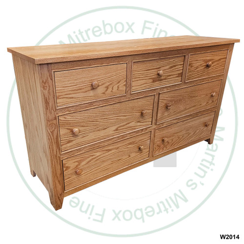 Maple A Series Dresser 35''H x 62''W x 19''D 7 Drawers