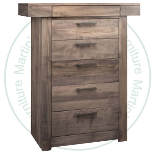 Maple Baxter Chest of Drawers 19''D x 43''W x 52.5''H With 6 Drawers