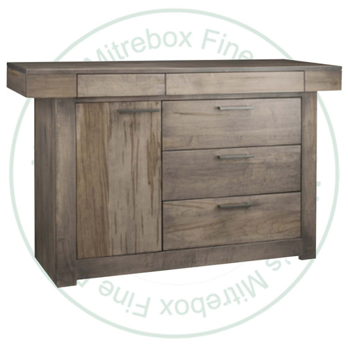 Oak Baxter Sideboard 19''D x 63.5''W x 37.5''H With 5 Drawers And 1 Door.