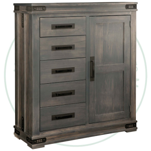 Oak Gastown Gentleman's Chest 19.5''D x 48.5''W x 62''H